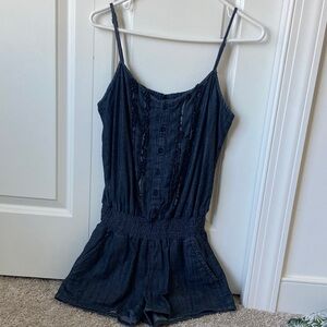 Denim Sleeveless Romper